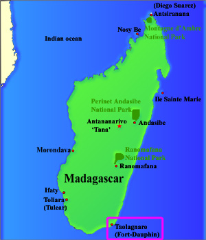 Fort Dauphin Madagascar Map Fort Dauphin Information Guide Fort Dauphin Madagascar