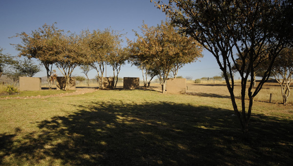 Caming at Umti Lodge in Windhoek Namibia