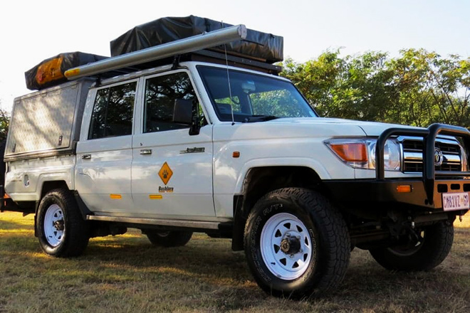 TOYOTA LAND CRUISER 79 CAMPER - CRUC4 car rental Bushlore Namibia