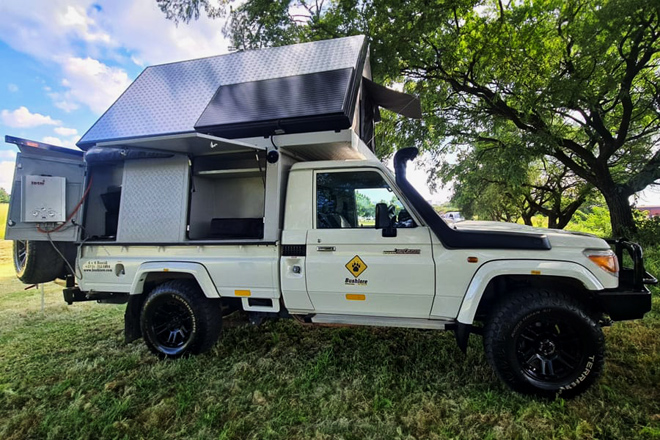 Bushlore Toyota Land Cruiser Camper - CRUCAM car hire Namibia