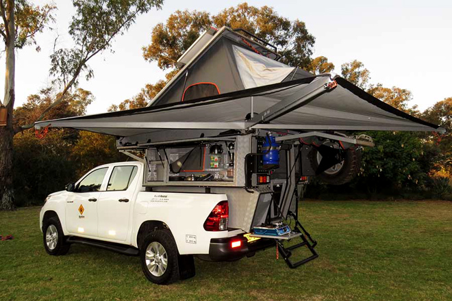 Namibia Bushlore Toyota Hilux Camper 4x4 HiLCam car hire