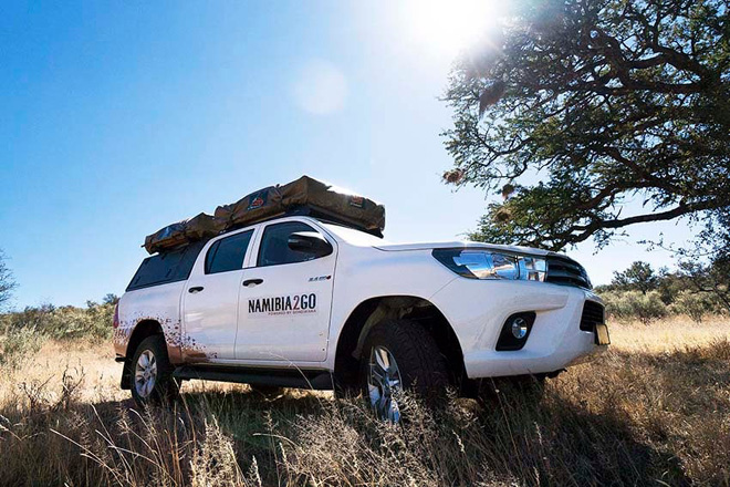 Namibia2go 4x4 Camping Equipped Double Cab namibia car hire