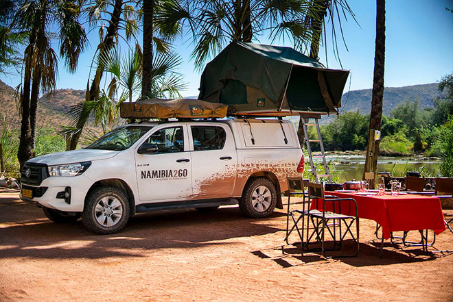 Namibia2go 4x4 Camping Equipped Double Cab namibia car hire