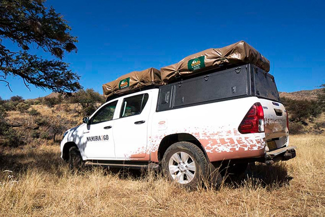 Namibia2go 4x4 Camping Equipped Double Cab namibia car hire