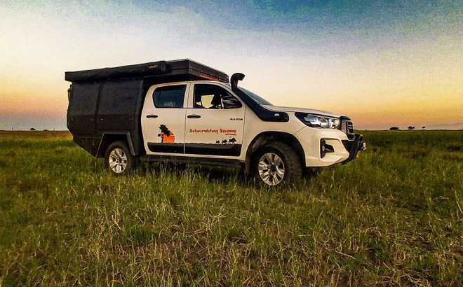 Savanna Car Hire Toyota Hilux Group Family Camper namibia car hire