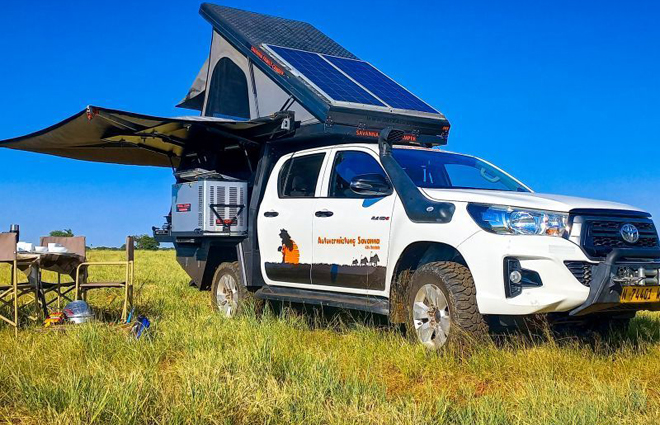 Savanna Car Hire Toyota Hilux Group Family Camper namibia car hire