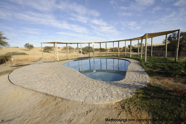 Picture taken at Agama River Camp Namib Desert Namibia swimming pool