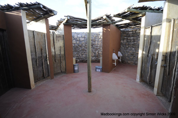 Picture taken at Agama River Camp Namib Desert Namibia bathroom ablution