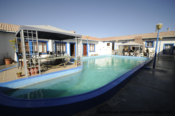 Picture taken at Bay View Hotel Luderitz Namibia swimming pool