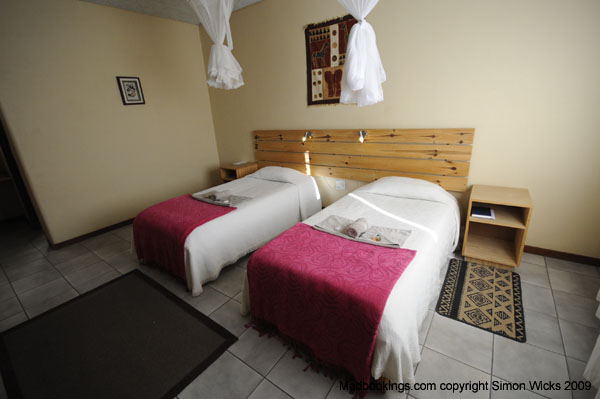 Hammerstein Lodge Namib Desert accommodation single beds room