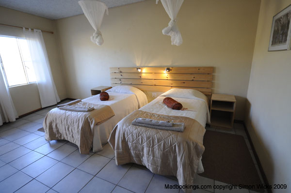 Hammerstein Lodge Namib Desert twin bed rooms acccommodation