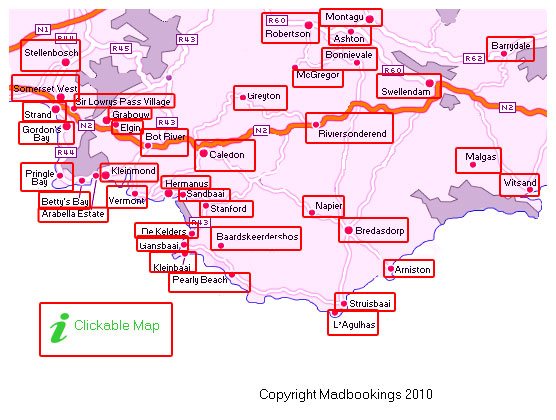 Cape Overberg Map